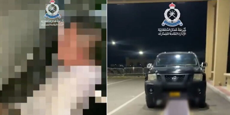 بالفيديو: احباط محاولة تسلل شخص آسيوي مختبئ داخل إحدى المركبات